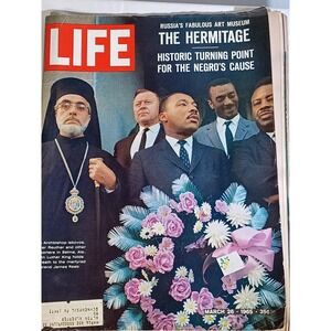 Vintage 1965 LIFE Magazine MLK Selma Civil Rights March 26 Hermitage Art Issue